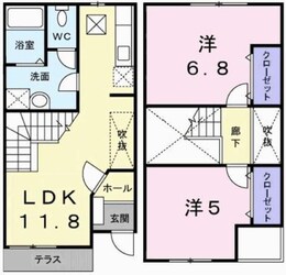 フリーデンＢの物件間取画像